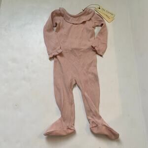 NEW L’ovedbaby Pink Organic Cotton One Piece Snap Romper